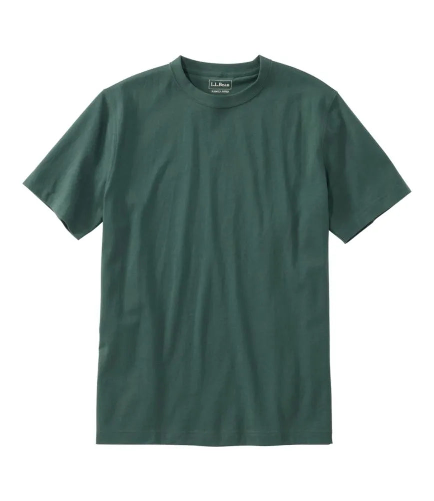 Men's Carefree Unshrinkable Tee, Slightly Fitted, Short-Sleeve