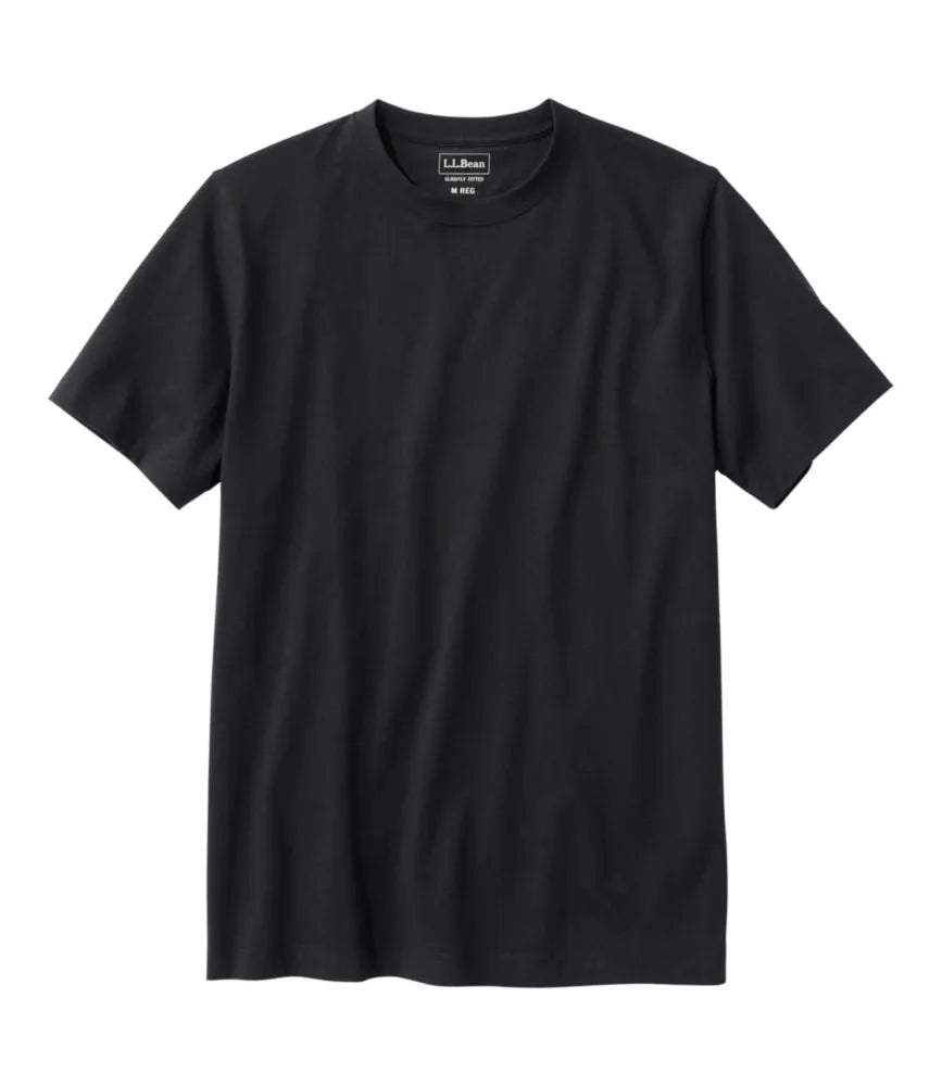 Men's Carefree Unshrinkable Tee, Slightly Fitted, Short-Sleeve