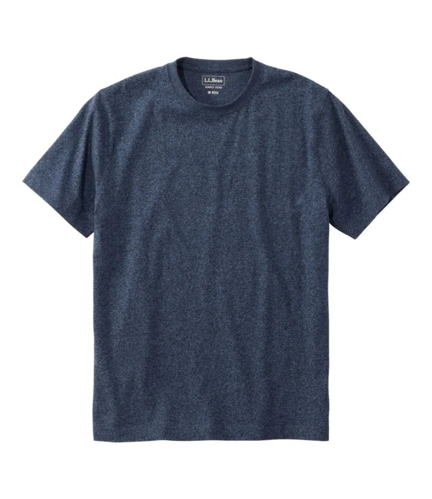 Men's Carefree Unshrinkable Tee, Slightly Fitted, Short-Sleeve