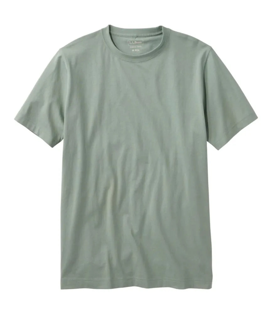 Men's Carefree Unshrinkable Tee, Slightly Fitted, Short-Sleeve
