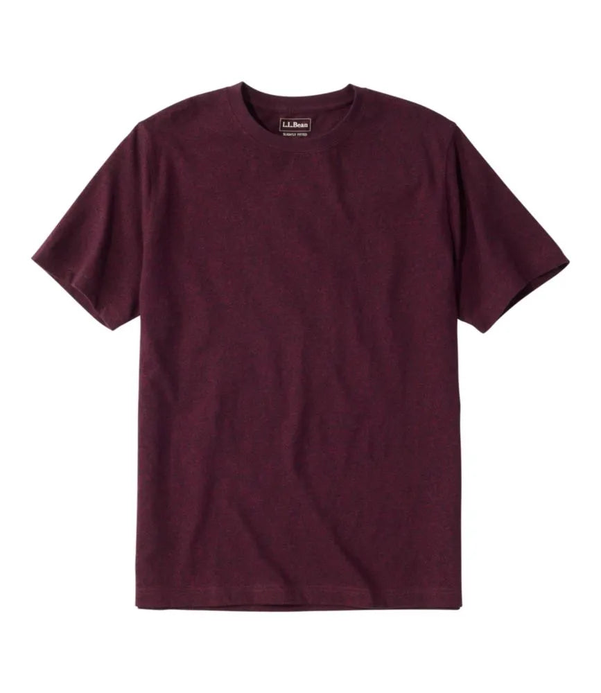 Men's Carefree Unshrinkable Tee, Slightly Fitted, Short-Sleeve