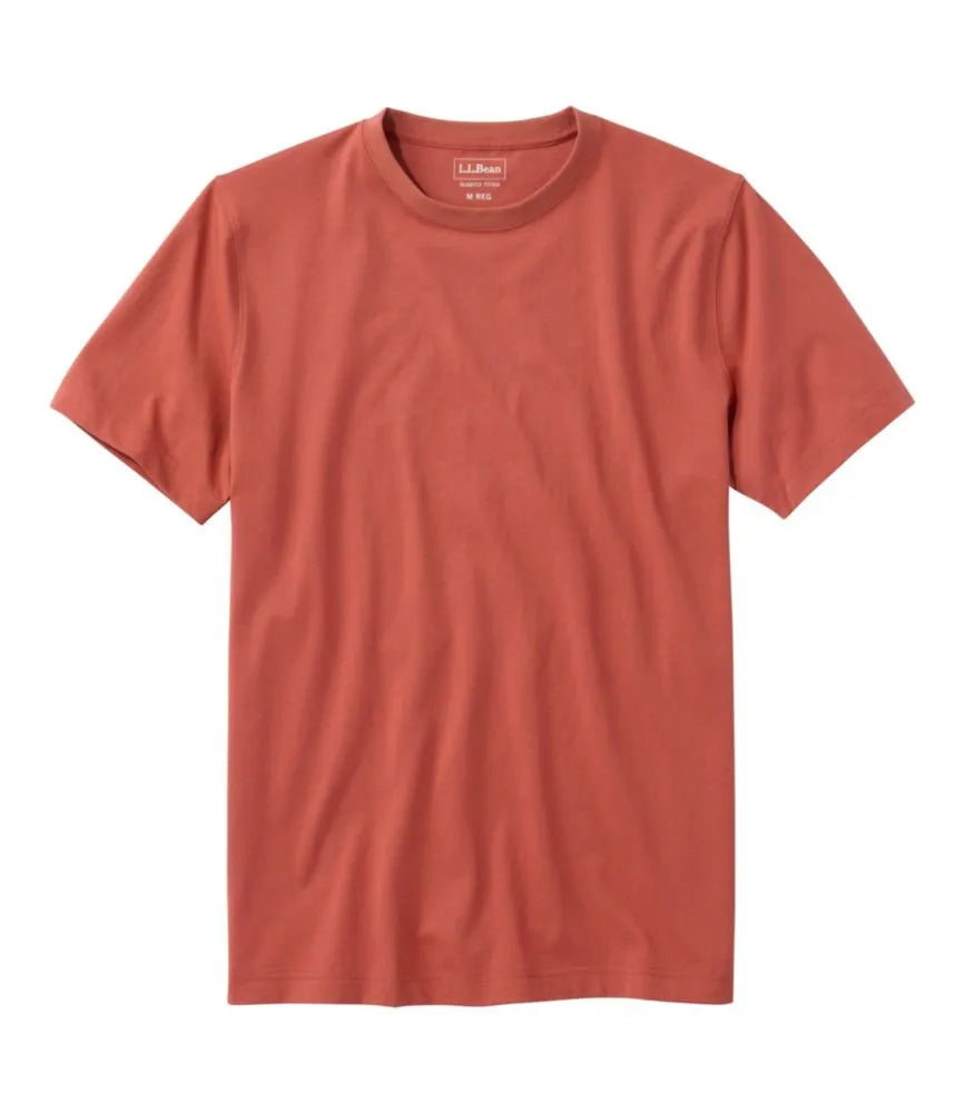 Men's Carefree Unshrinkable Tee, Slightly Fitted, Short-Sleeve