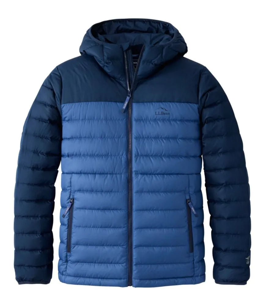 Men's Access Down Hooded Puffer, Colorblock