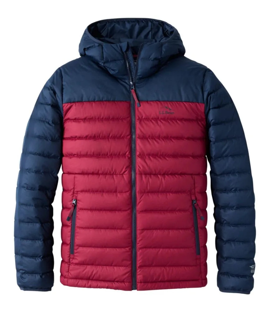 Men's Access Down Hooded Puffer, Colorblock