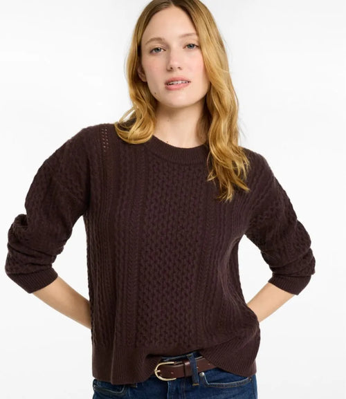 Women's Signature Cashmere Fisherman Sweater, Crewneck