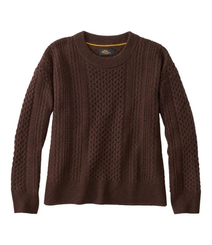 Women's Signature Cashmere Fisherman Sweater, Crewneck