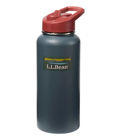 Bean Canteen Insulated Straw Water Bottle, 32 oz. Print