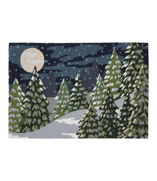 Indoor/Outdoor Vacationland Rug, Treeline Pine