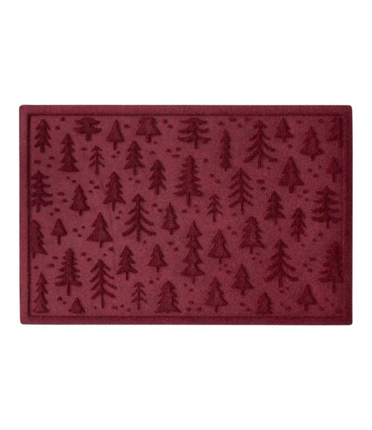 Everyspace Recycled Waterhog Doormat, Holiday Trees