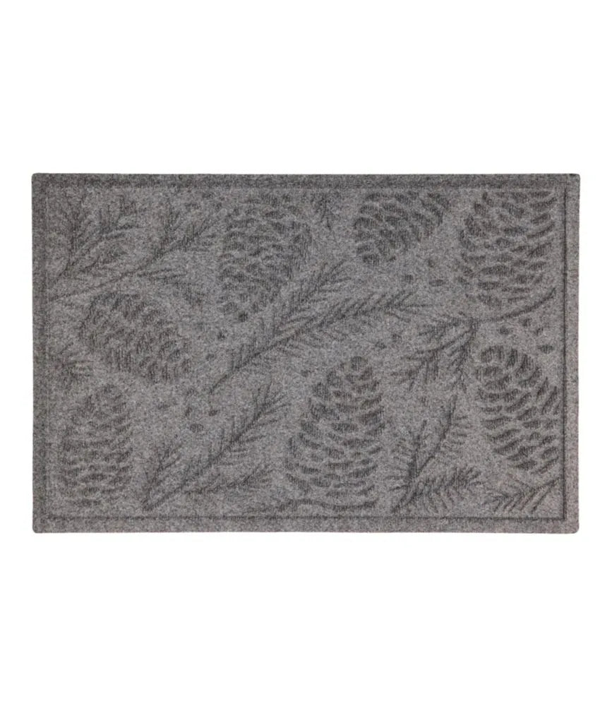 Everyspace Recycled Waterhog Doormat, Pine Cones