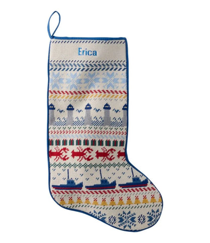 Needlepoint Fair Isle Stocking