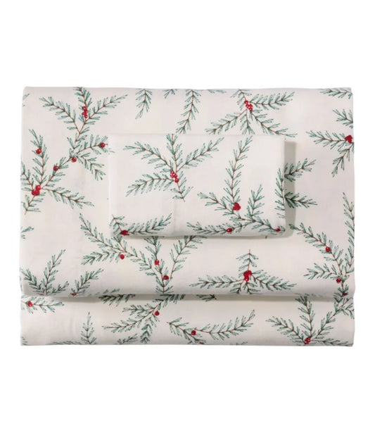 Holiday Pine Flannel Sheet Set