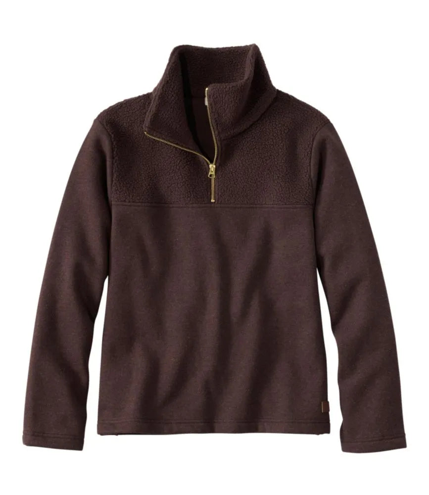 Women's Double L® Soft Donegal Sweatshirt, Quarter-Zip Novelty