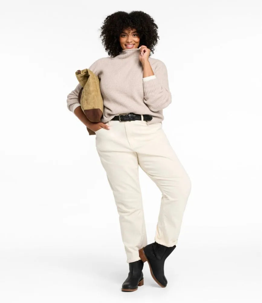 Women's Supersoft Waffle Sweater, Mockneck