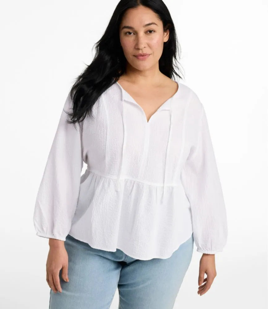 Women's Sunwashed Textured Popover Shirt