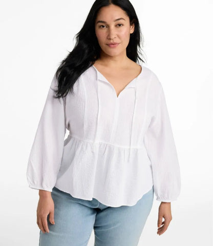 Women's Sunwashed Textured Popover Shirt