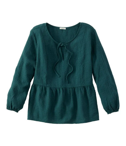 Women's Sunwashed Textured Popover Shirt