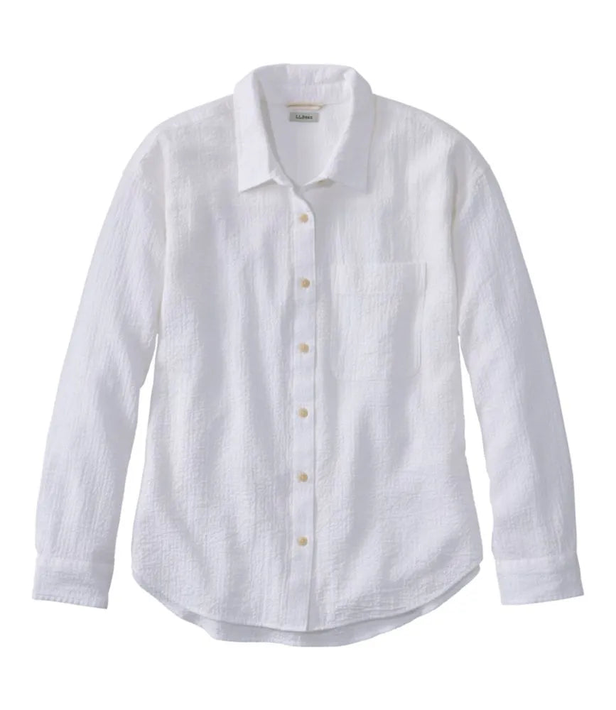 Women's Sunwashed Textured Big Shirt