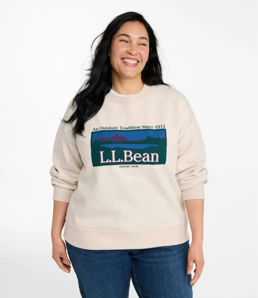Women's Mountain Classic Sweatshirt, Crewneck Logo