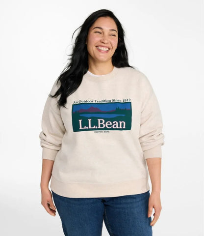 Women's Mountain Classic Sweatshirt, Crewneck Logo