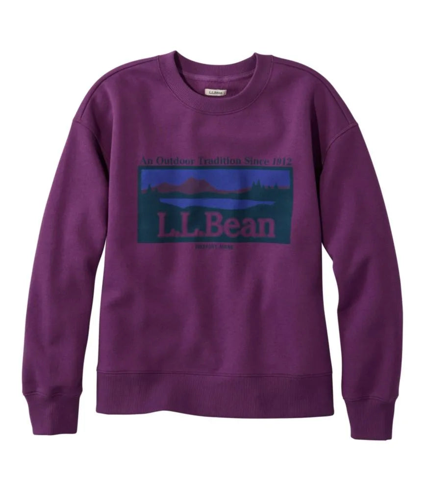 Women's Mountain Classic Sweatshirt, Crewneck Logo