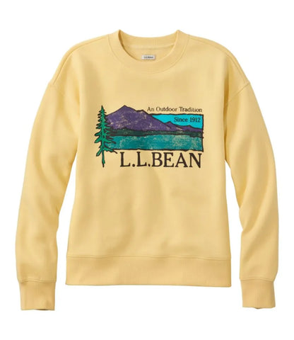 Women's Mountain Classic Sweatshirt, Crewneck Logo