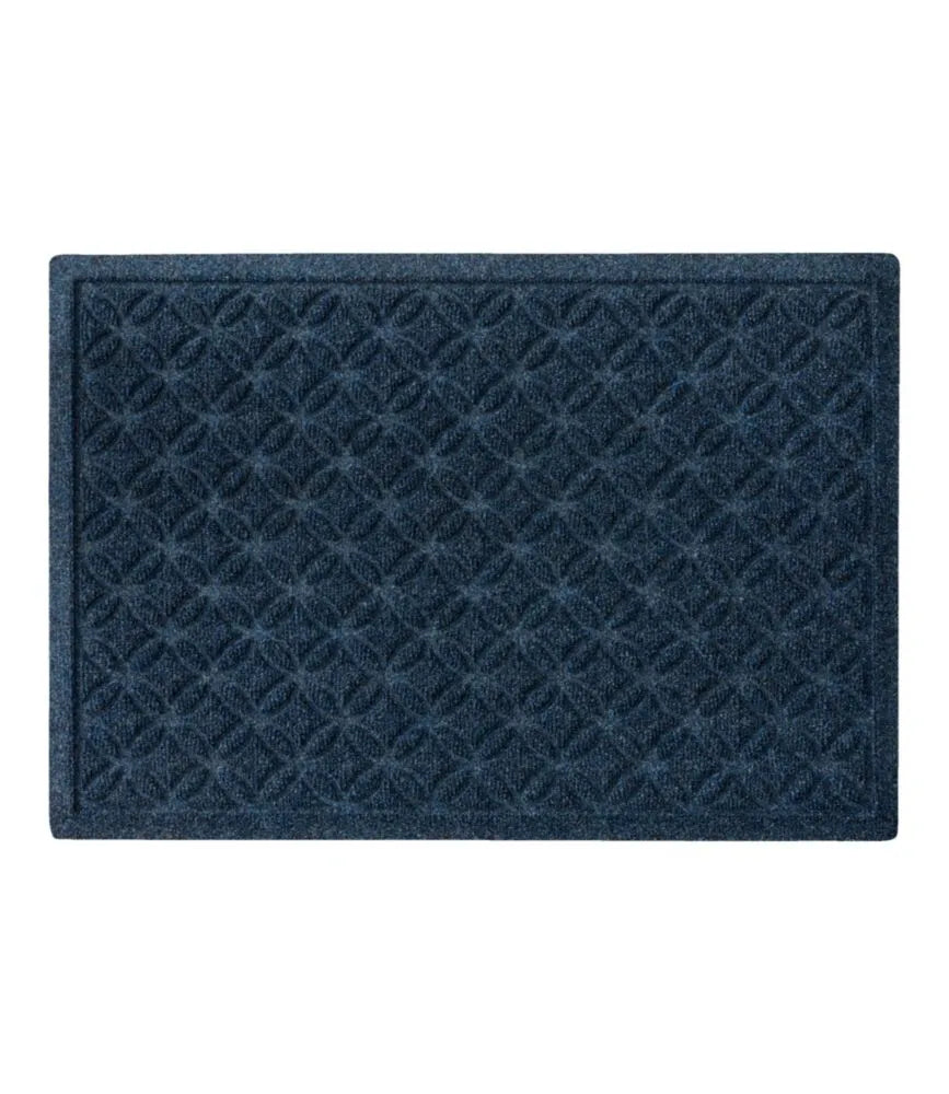 Heavyweight Recycled Waterhog Doormat, Geometric Rings