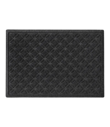 Heavyweight Recycled Waterhog Doormat, Geometric Rings