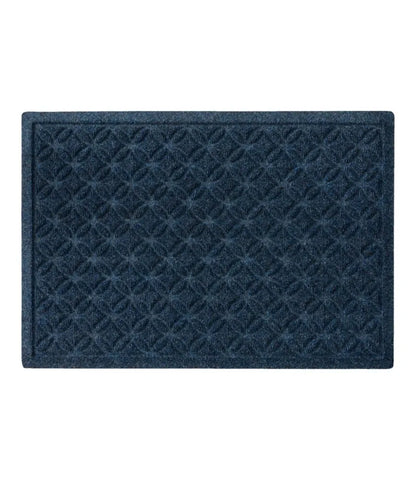 Heavyweight Recycled Waterhog Doormat, Geometric Rings