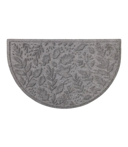 Everyspace Recycled Waterhog Doormat, Half Round, Foliage