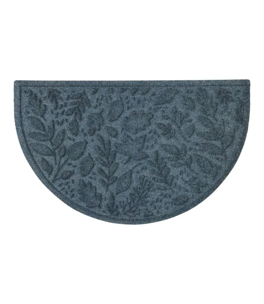 Everyspace Recycled Waterhog Doormat, Half Round, Foliage