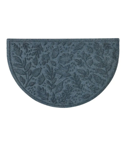 Everyspace Recycled Waterhog Doormat, Half Round, Foliage