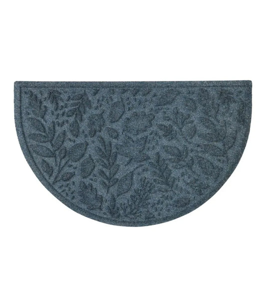Everyspace Recycled Waterhog Doormat, Half Round, Foliage