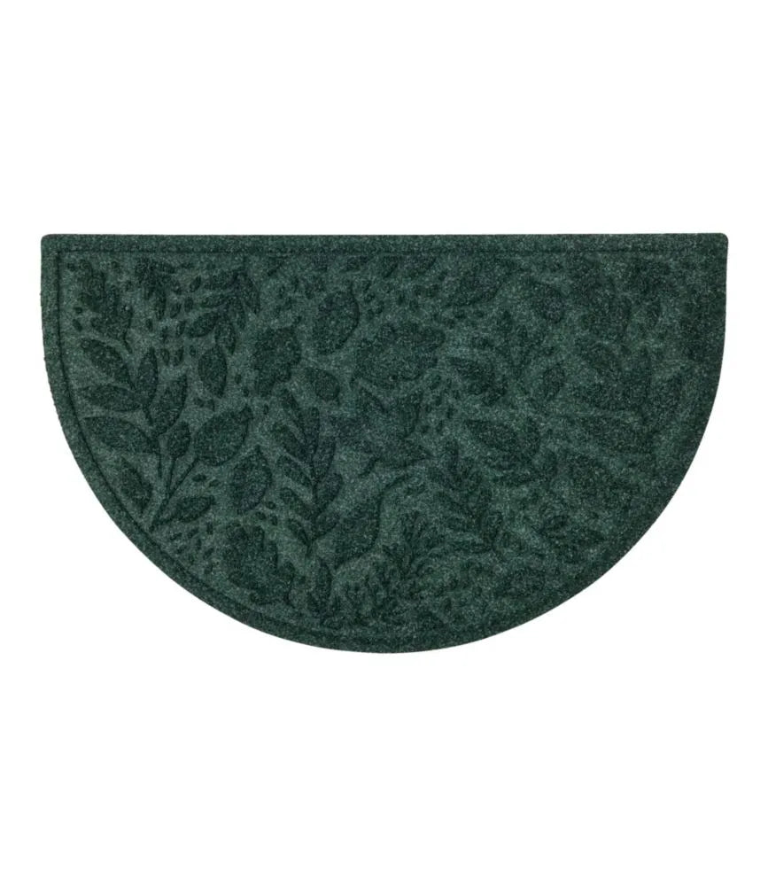 Everyspace Recycled Waterhog Doormat, Half Round, Foliage