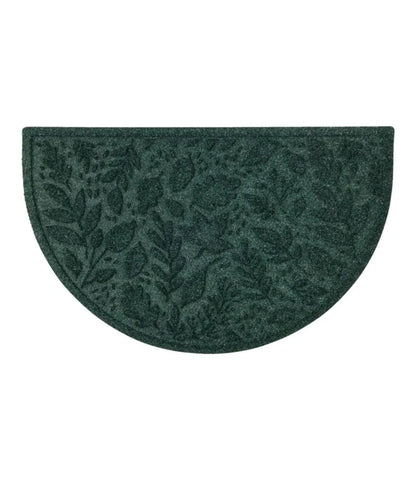 Everyspace Recycled Waterhog Doormat, Half Round, Foliage