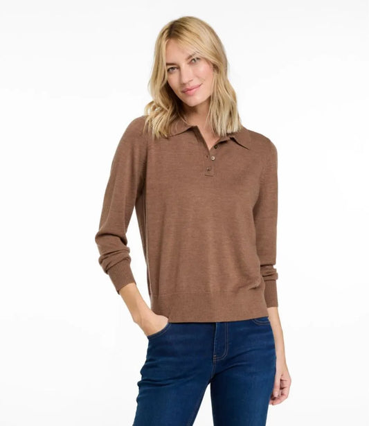 Women's Essential Merino Wool Sweater, Polo