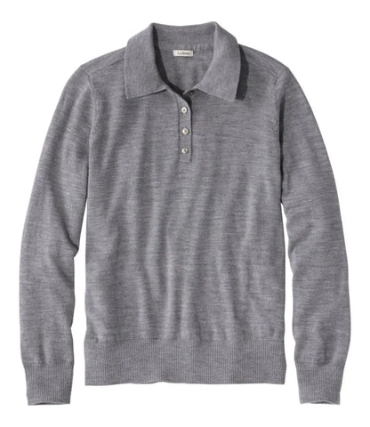 Women's Essential Merino Wool Sweater, Polo