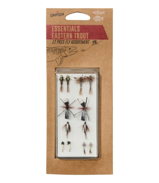 Umpqua Essential Eastern Trout Fly Assortment, 12 flies