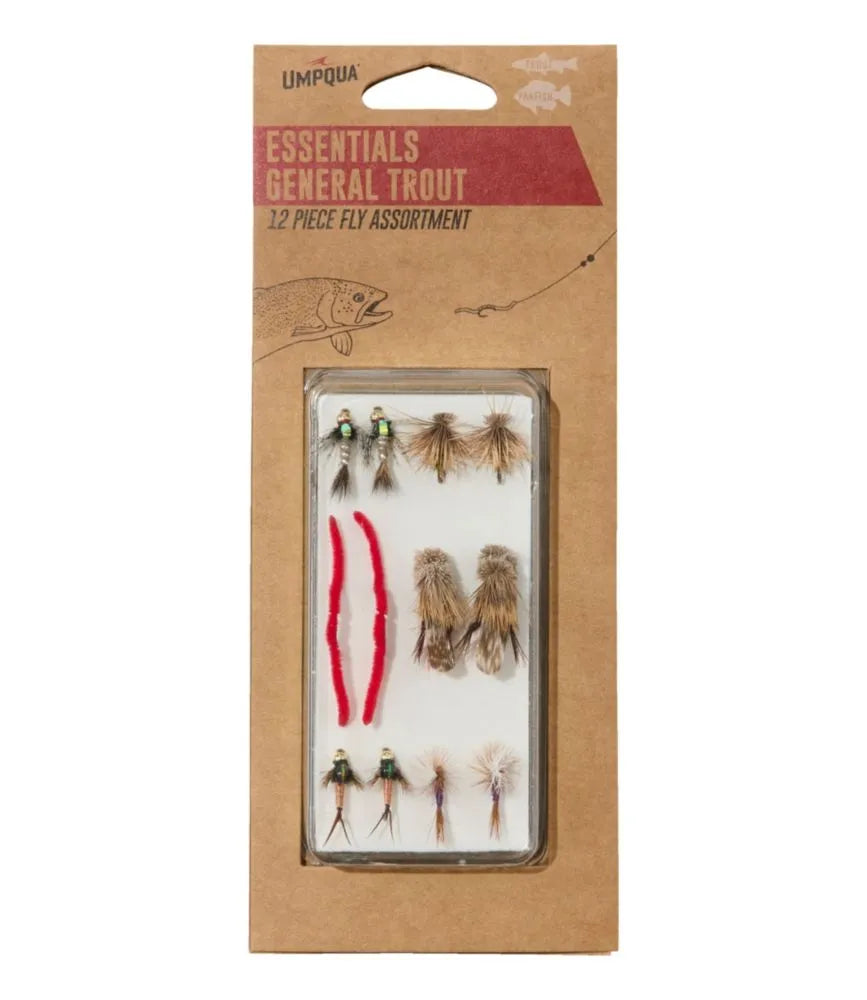 Umpqua Essentials Trout Fly Assortment, 12 flies