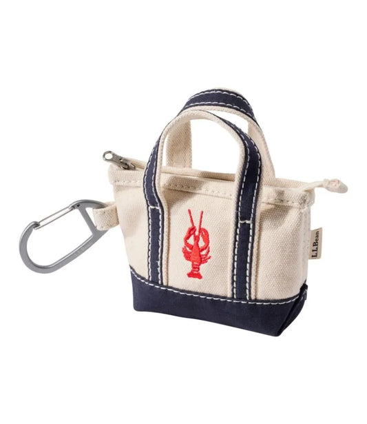 L.L.Bean Embroidered Micro Tote Bag, Lobster