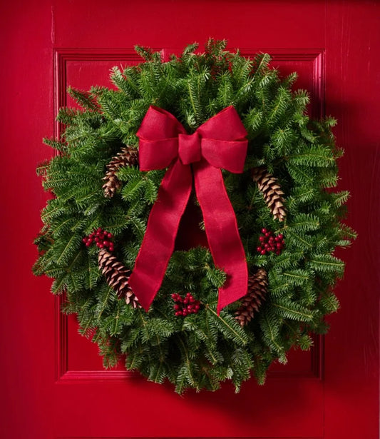 Fresh Heritage Balsam Wreath, 24"